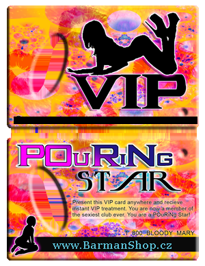 Kreditka tvar - Pouring star